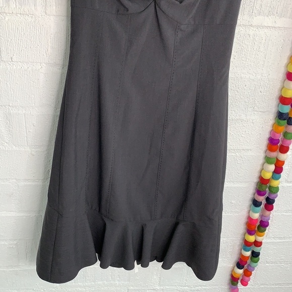 Rebecca Taylor Cap Sleeve Bow Ruffle Preppy Dress 8 - Picture 4 of 9